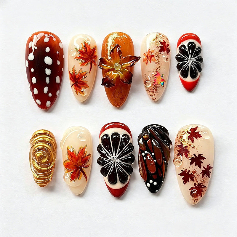 Elegant Artificial Nail Design Set Kalsten
