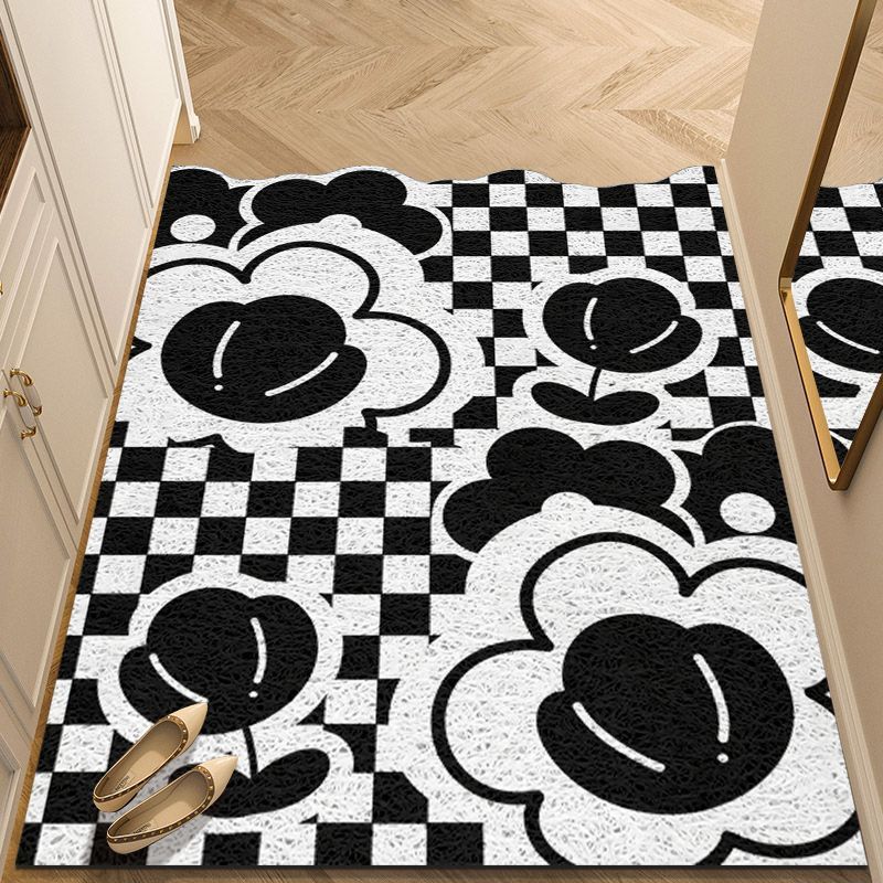 Artistic Floral Patterned Entrance Mat