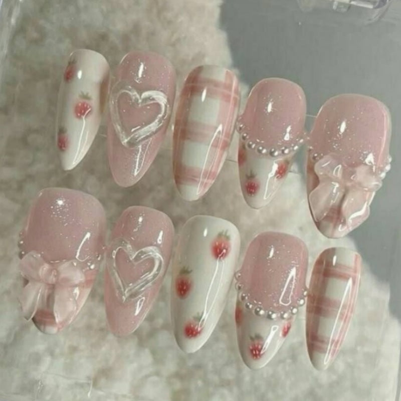Nature-Themed Artistic Press-On Nail Set Kalsten