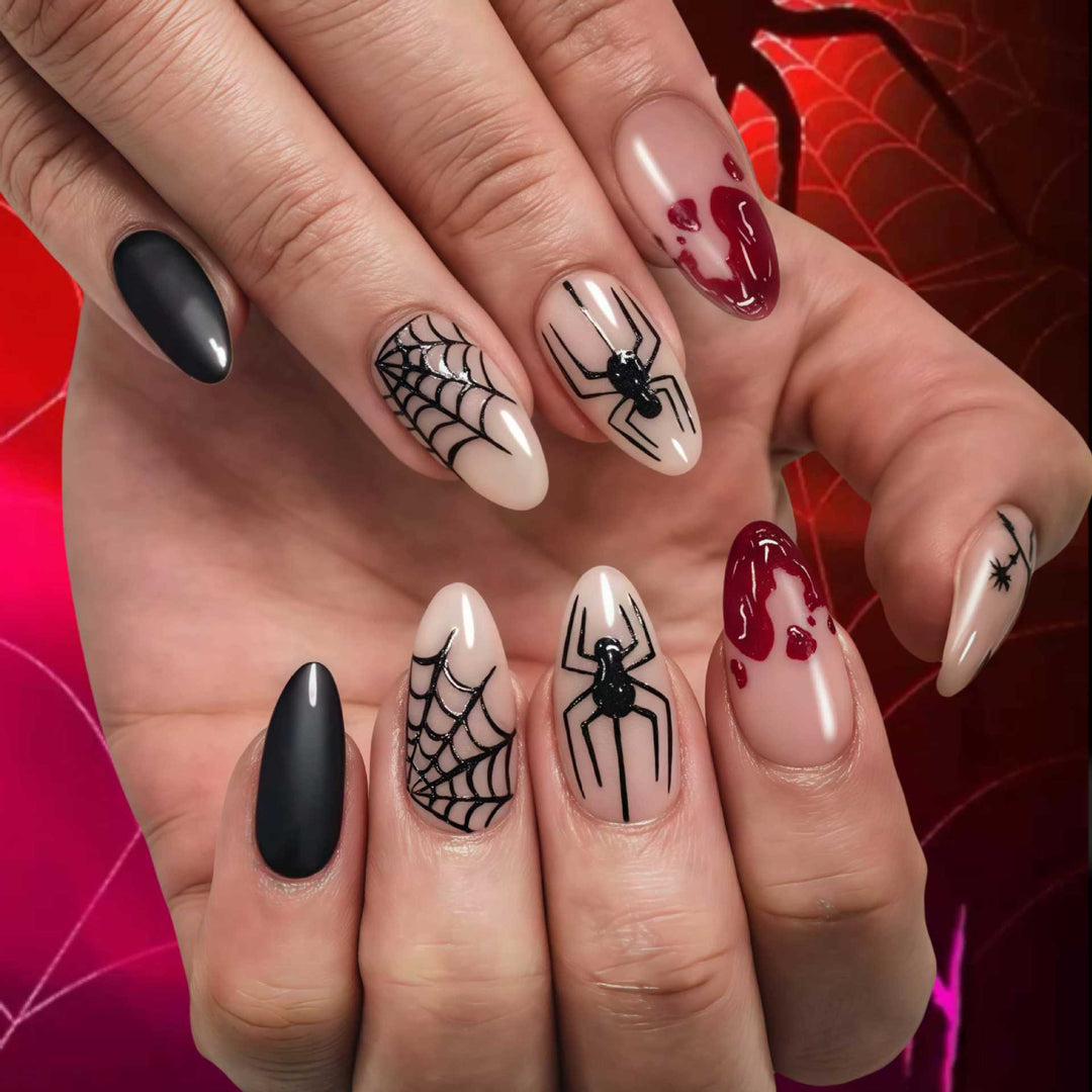 Halloween-Themed Artistic Press-On Nail Set Kalsten