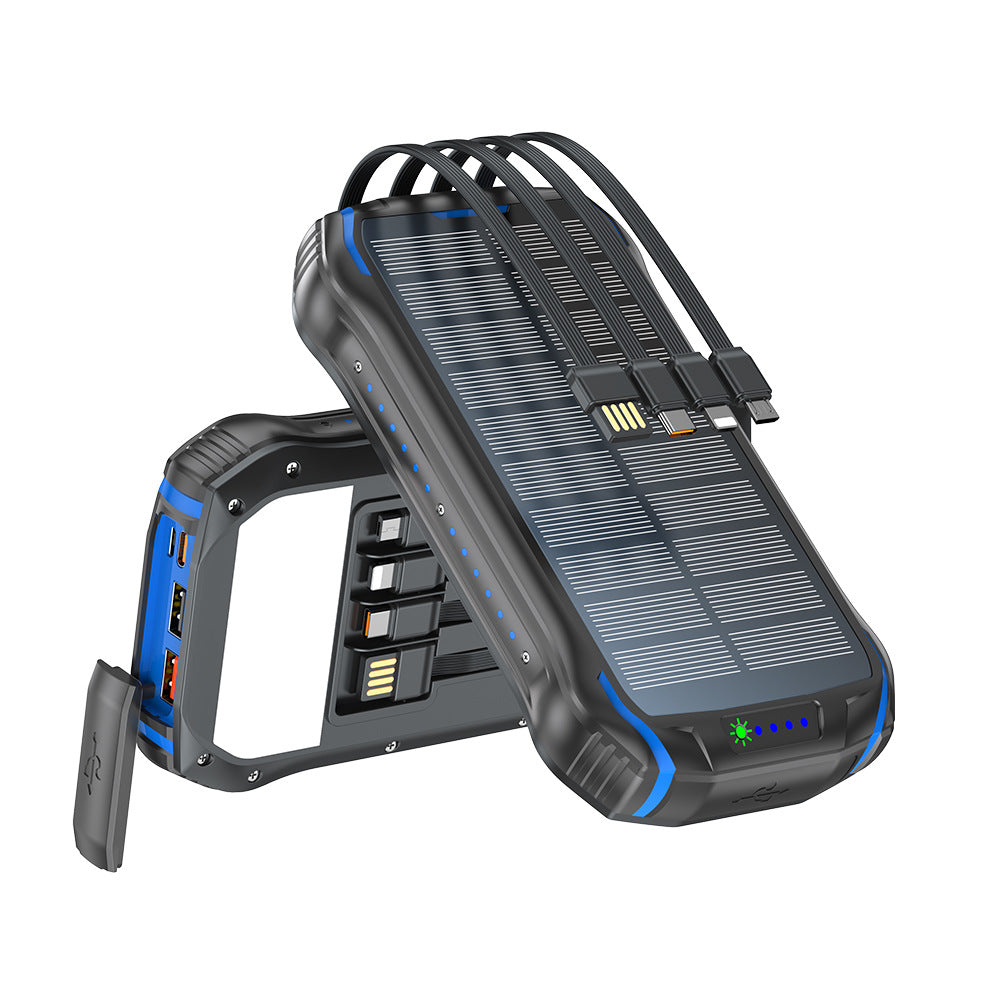 Robust solar power bank with fast charging function and integrated LED lamp Kalsten