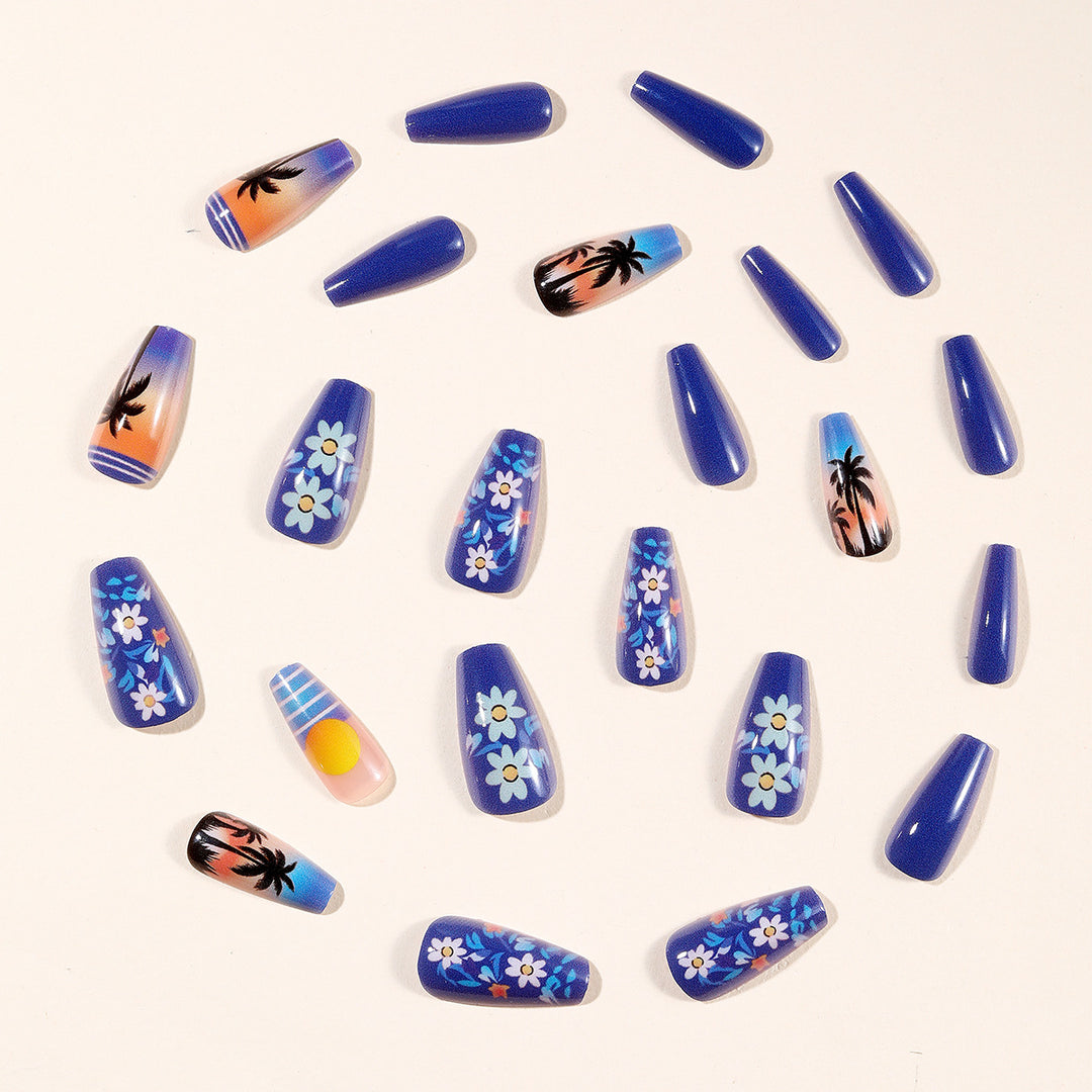 Tropical Sunset Nail Art Kalsten