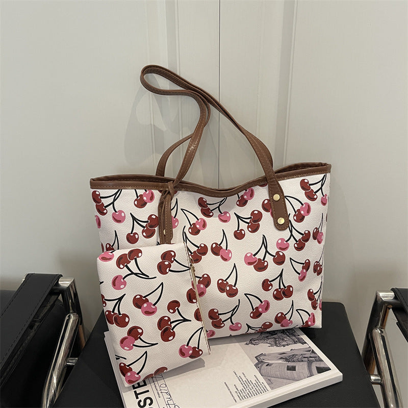 WoWhimsical Cherry Print Tote Bag Kalsten