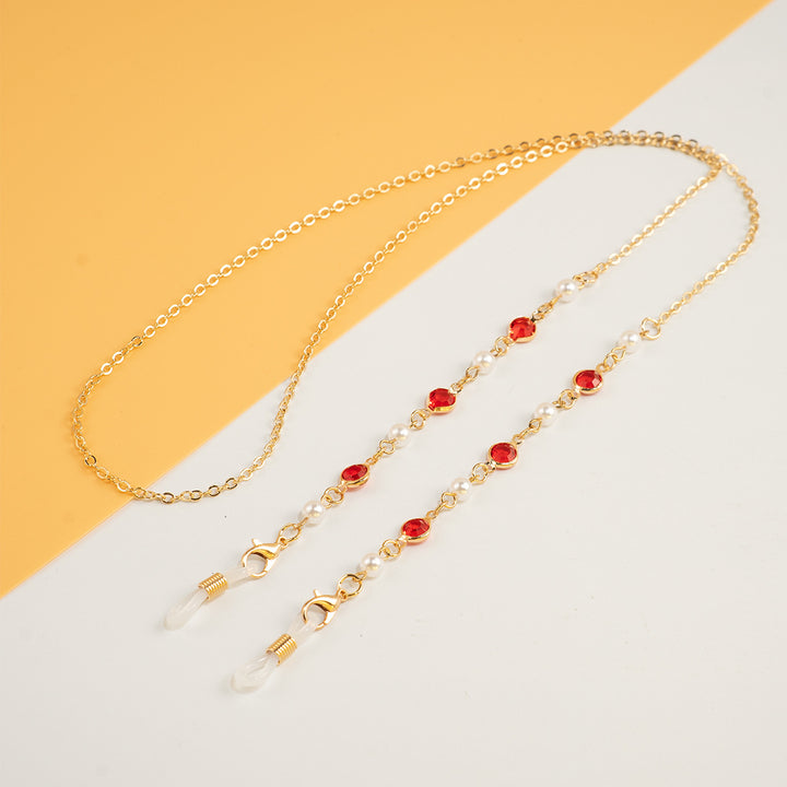 Pearl and Crystal Eyewear Chain Kalsten