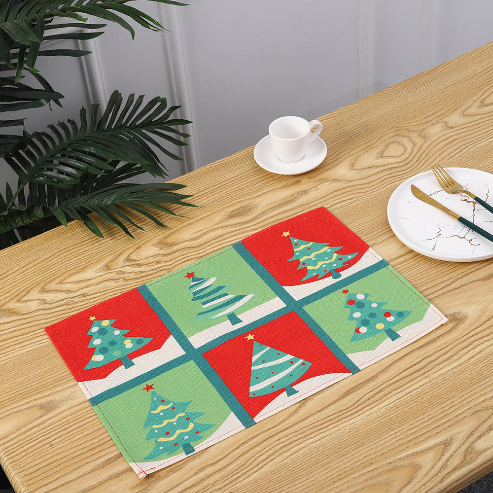 Christmas place mats with festive Santa motif Kalsten