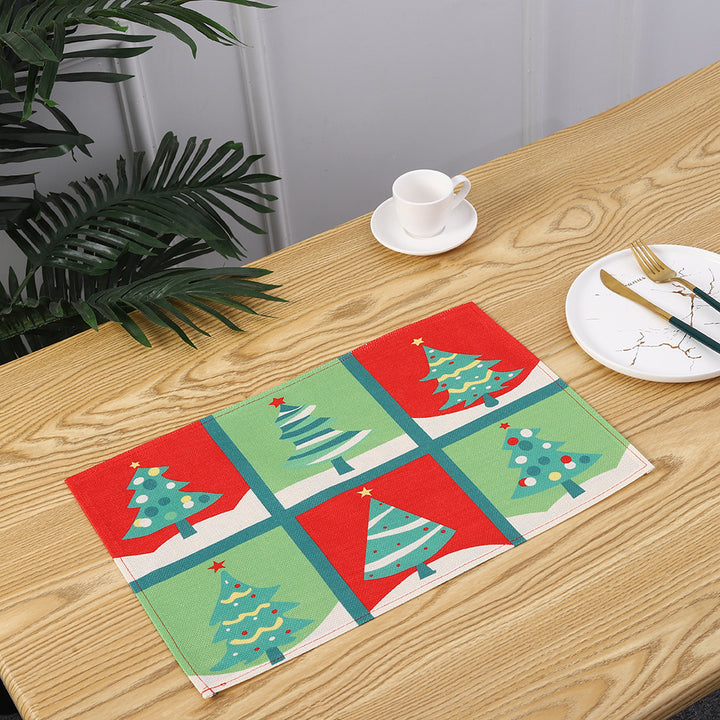 Christmas place mats with festive Santa motif Kalsten