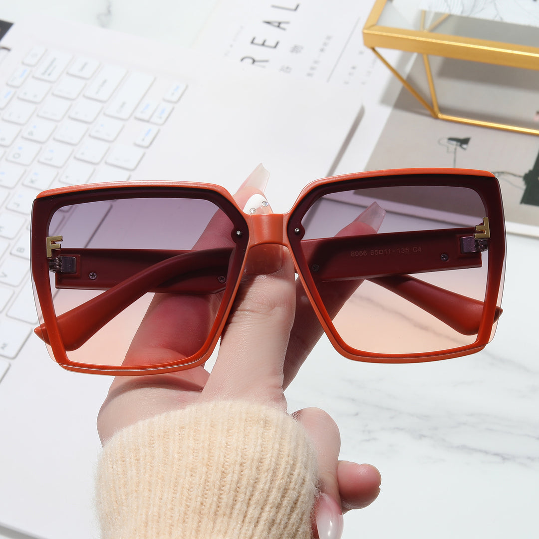 Women oversized sunglasses with distinctive frame Kalsten