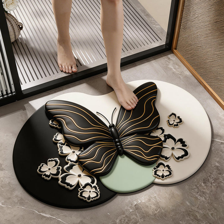 Floral Lace Decor Bath Mat