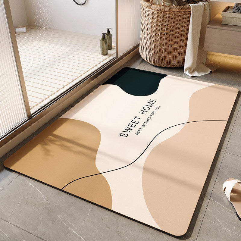 Decorative Floral Bath Mat Kalsten