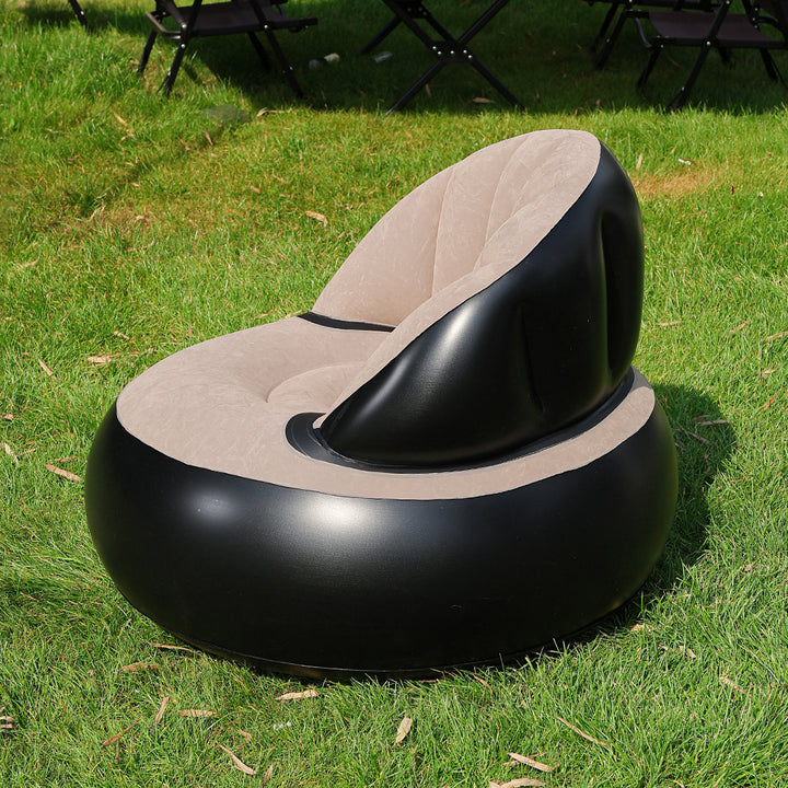 Women's Inflatable Comfort Armchair with Soft Surface Texture Kalsten
