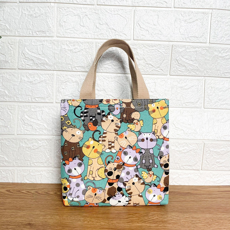 Cute Cat Print Tote Bag Kalsten