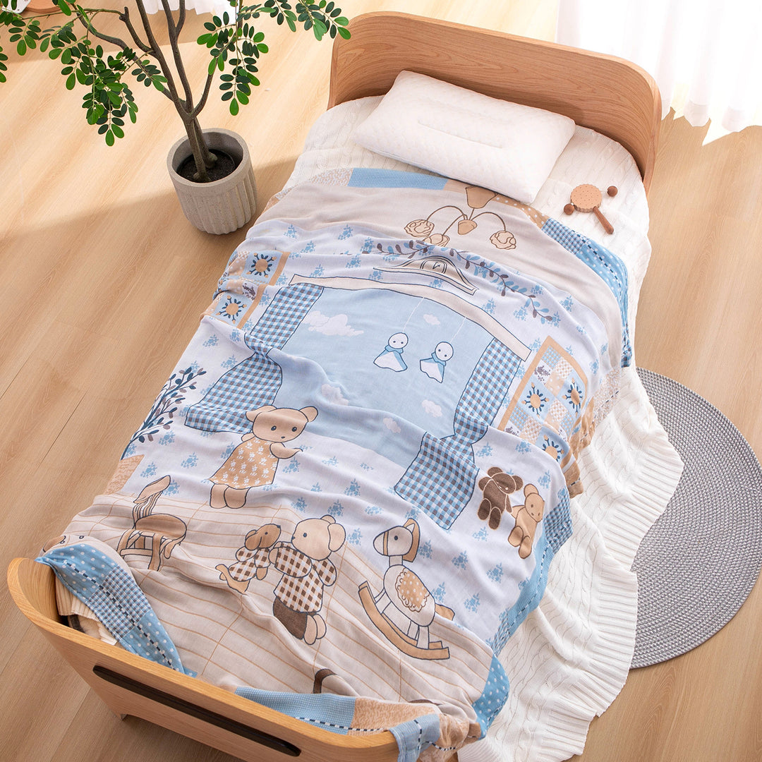 Ladies bedspread with cheerful animal motif Kalsten