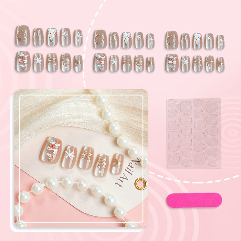 Artistic Press-On Nail Art Set Kalsten