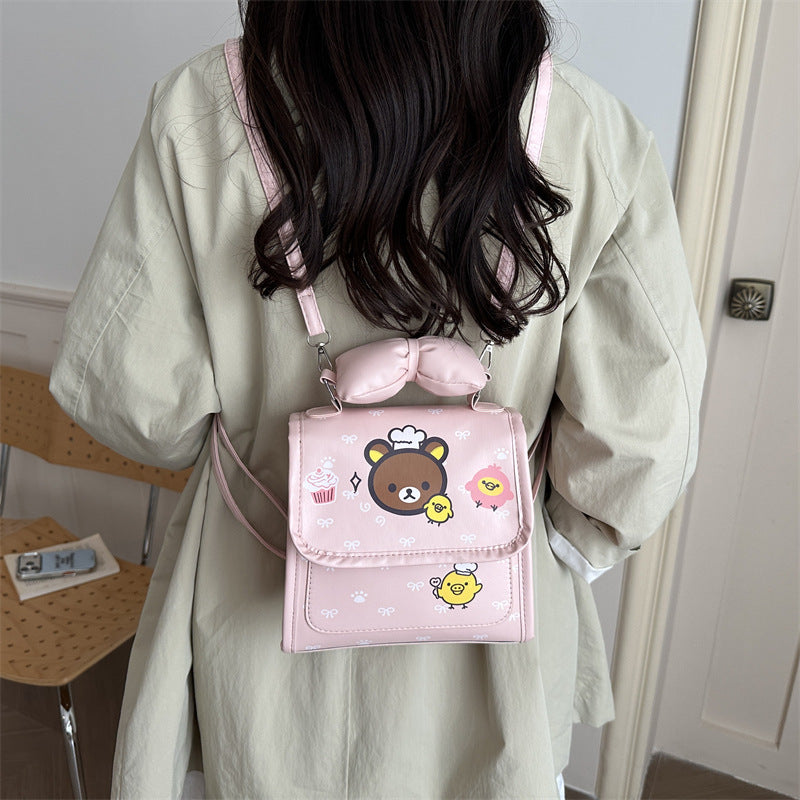 Cute Cartoon Print Crossbody Bag