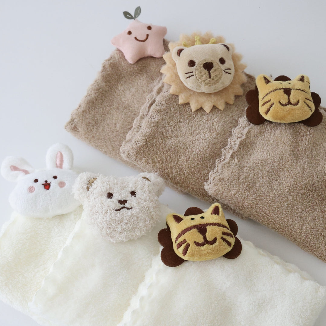 Plush Mouse Hooded Baby Bath Towel with Hanging Loop
