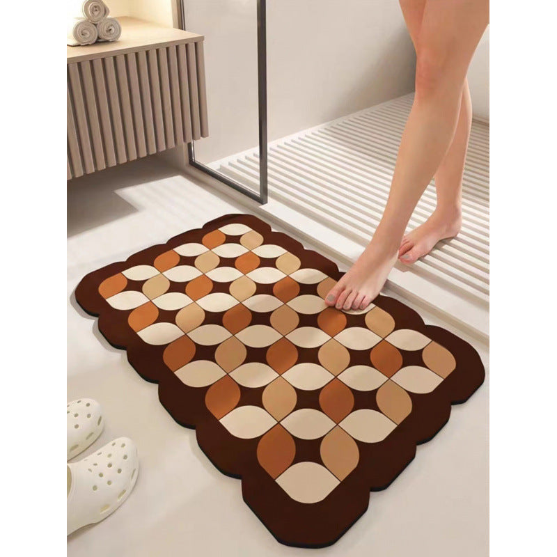 Abstract Geometric Bath Mat Kalsten