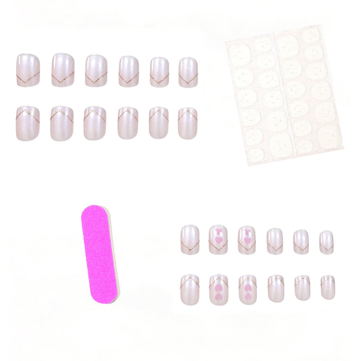 Romantic Heart Nail Art Kalsten