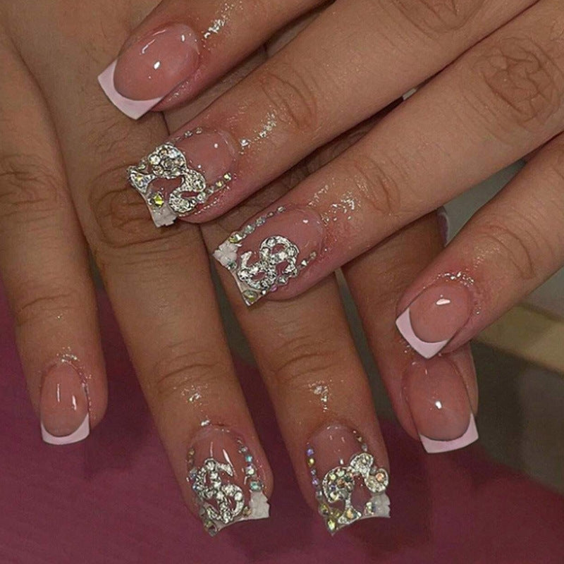 Acrylic nail set with luxurious design elements Kalsten
