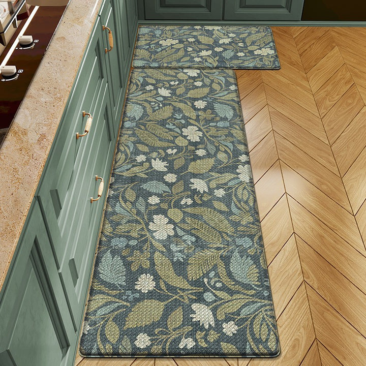Floral Patterned Kitchen Comfort Mat