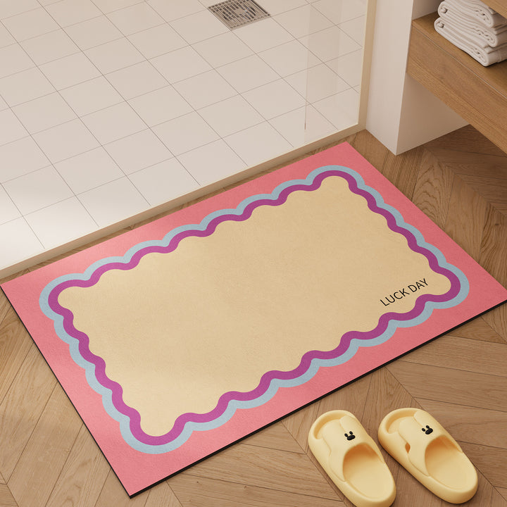 Playful Decorative Bath Mat Kalsten