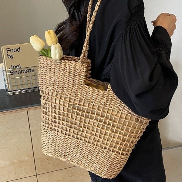 Striped Bast Bag Kalsten