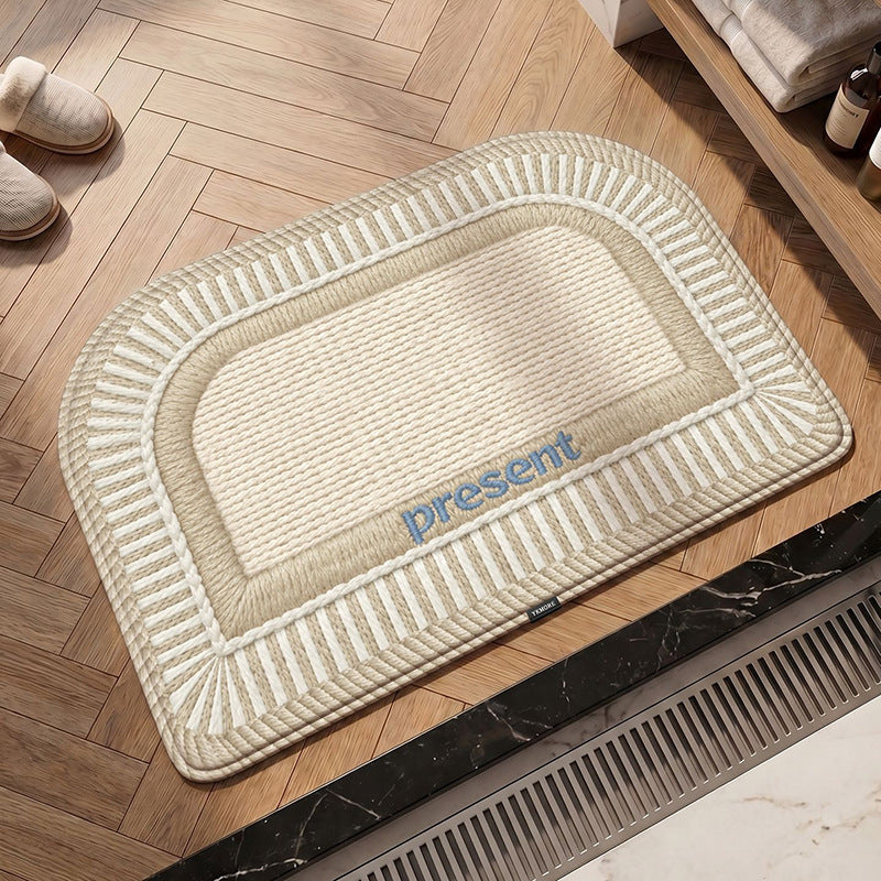 Elegant Textured Kitchen Mat