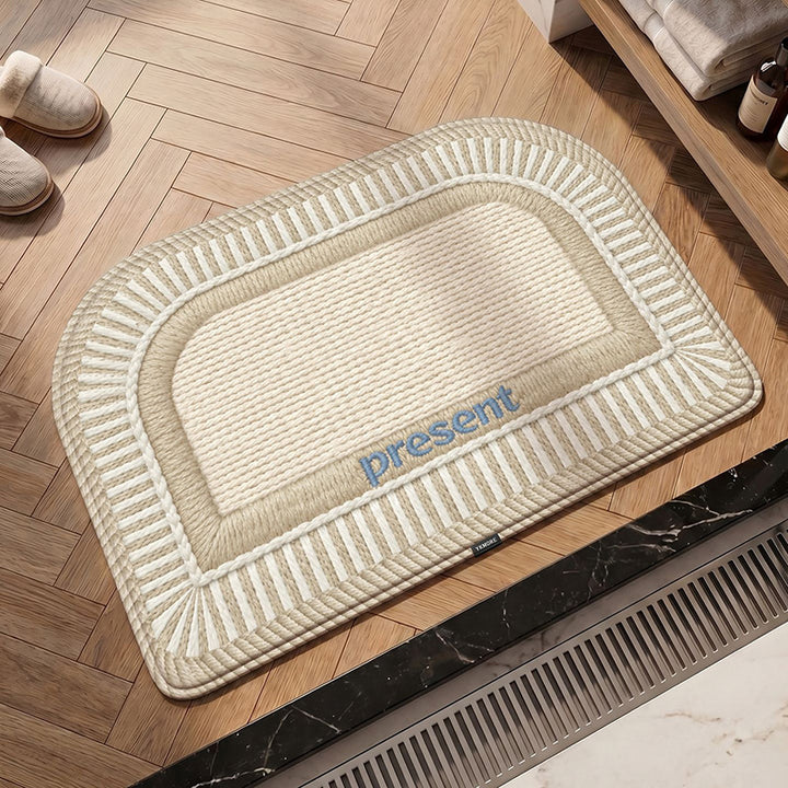 Elegant Textured Kitchen Mat
