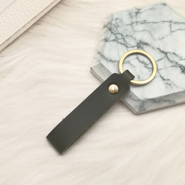 Unisex keychain made of high-quality artificial leather with stylish design Kalsten