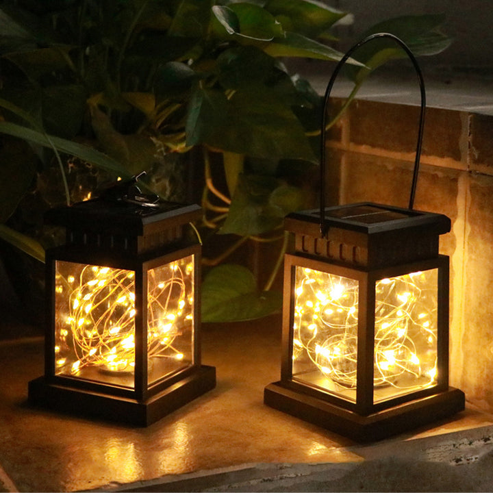Solar Hanging Lantern With Realistic Flickering Flame LED Candle And Waterproof Outdoor Design Kalsten