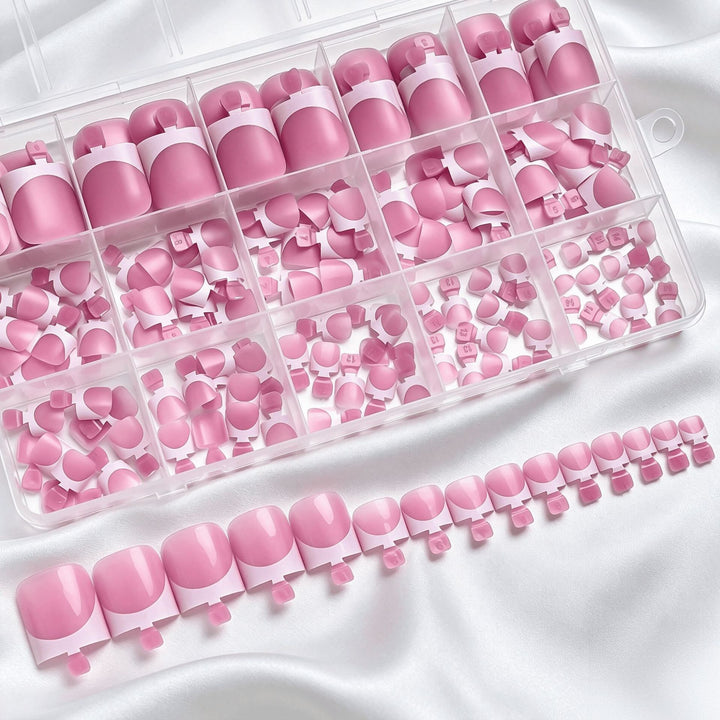 Premium French Tip False Nail Set Kalsten