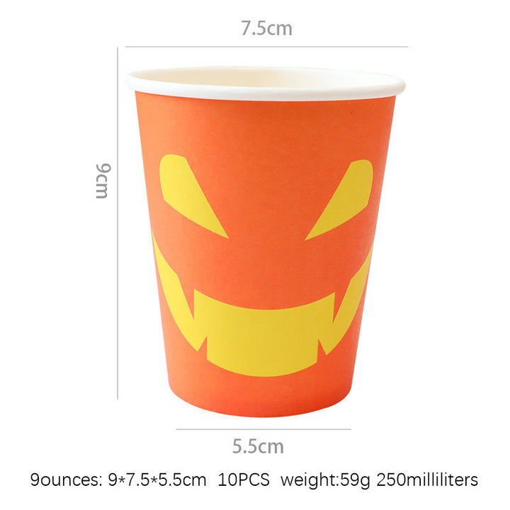 Pumpkin-shaped paper plate for Thanksgiving