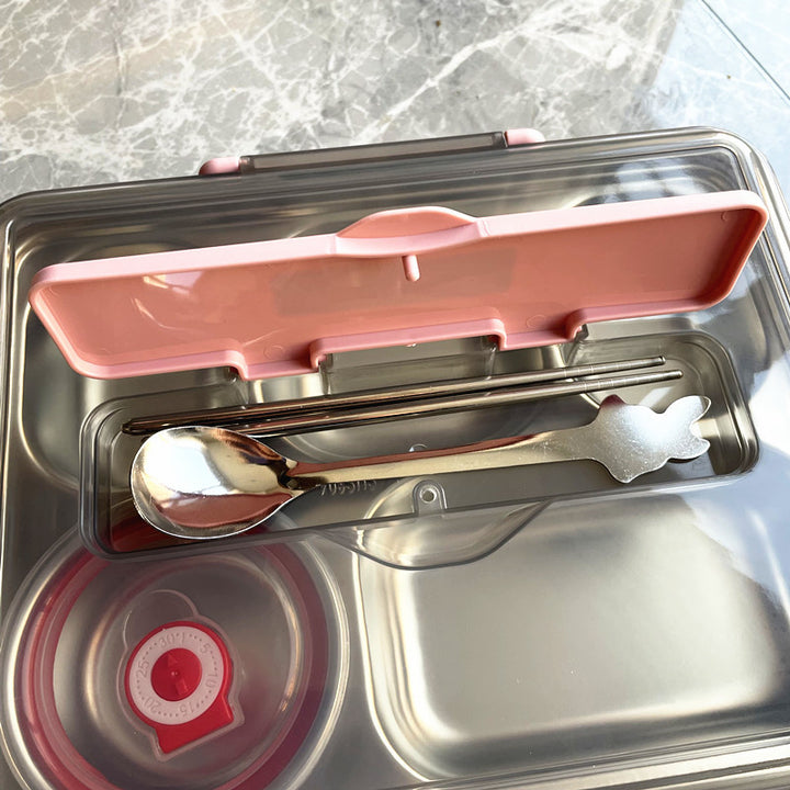 Multi-Compartment Stainless Steel Lunch Box