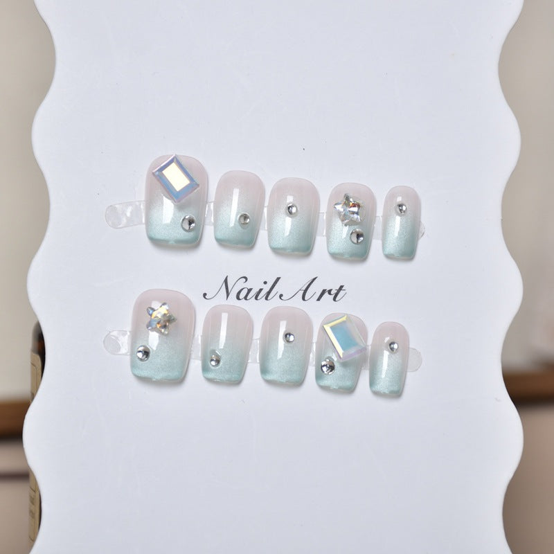Glittery Press-On Nail Art Set Kalsten
