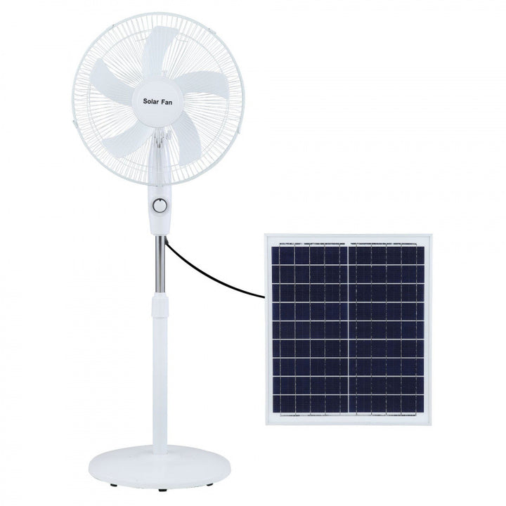 Unisex Solar-Powered Stand Fan with Remote Control and Adjustable Height Kalsten