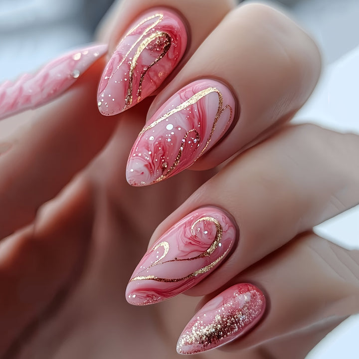 Elegant Marble Nail Art Set