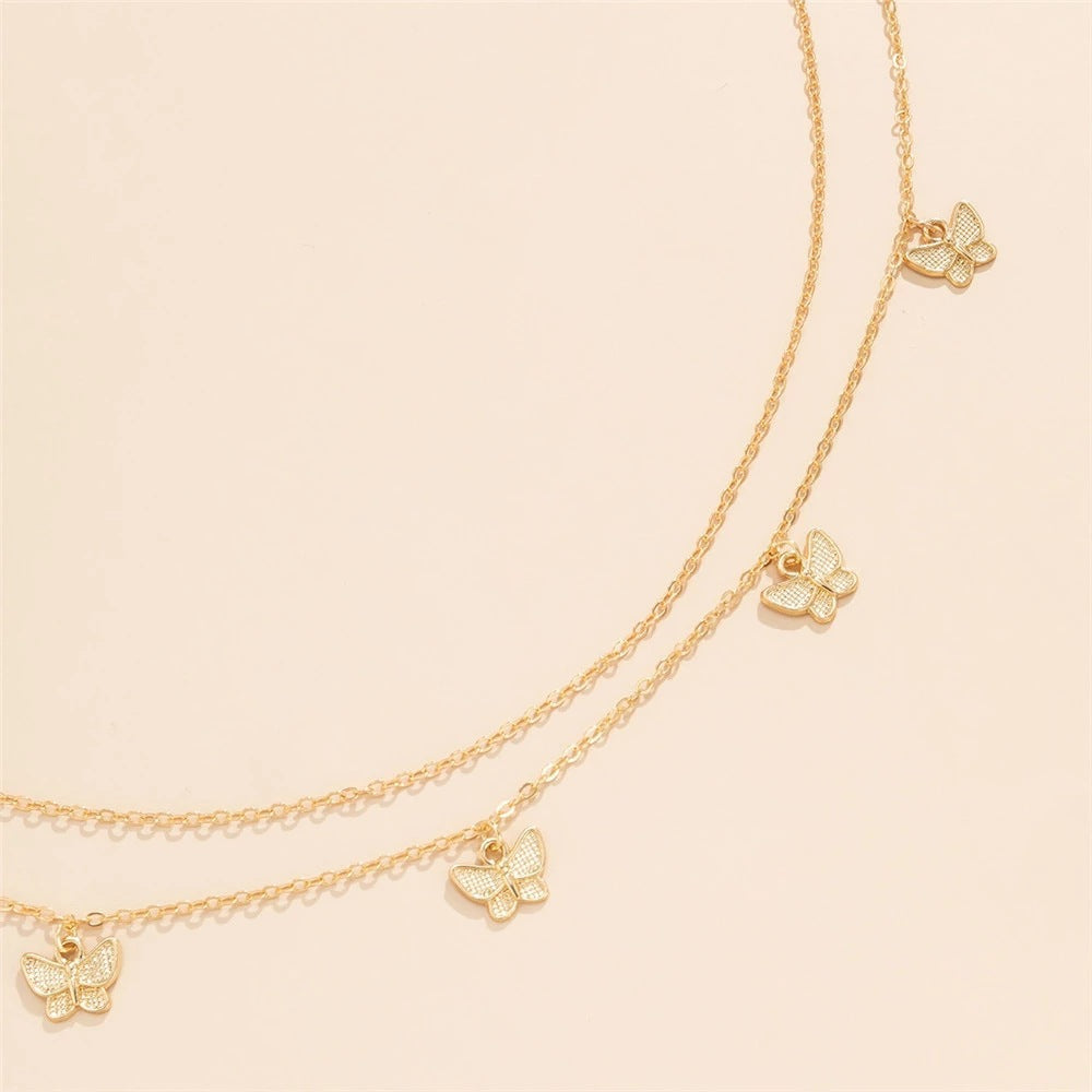 Delicate Butterfly Chain Necklace Kalsten