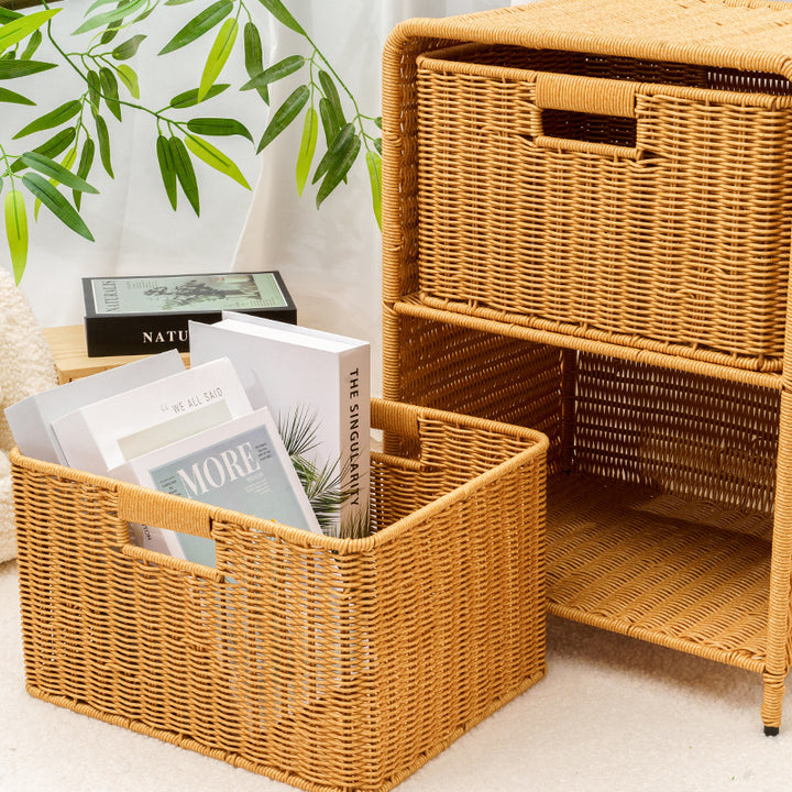 Multi-Drawer Woven Storage Chest Kalsten