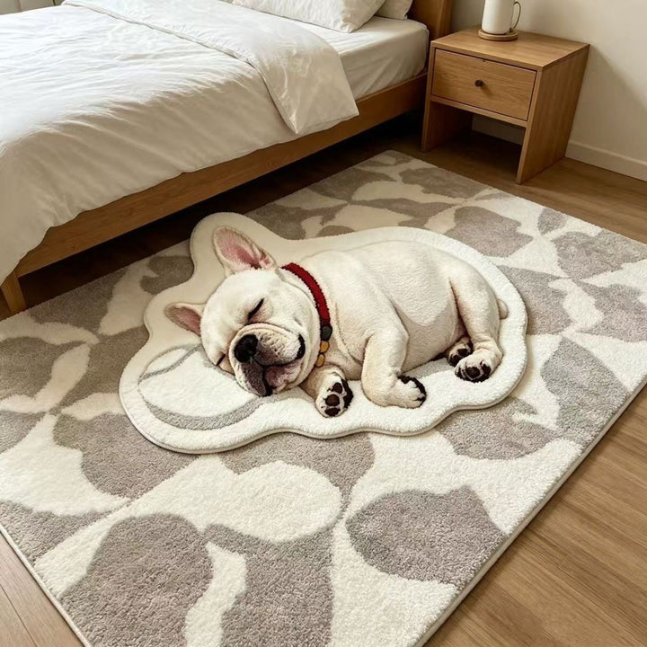 Playful Dog-Shaped Area Rug