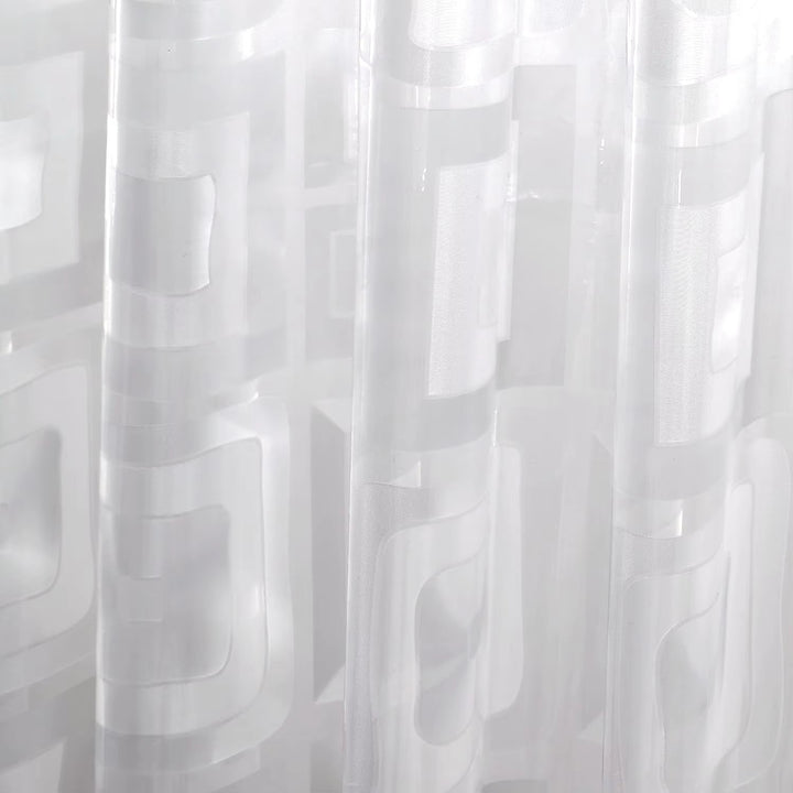 Sheer Geometric Window Curtain Kalsten