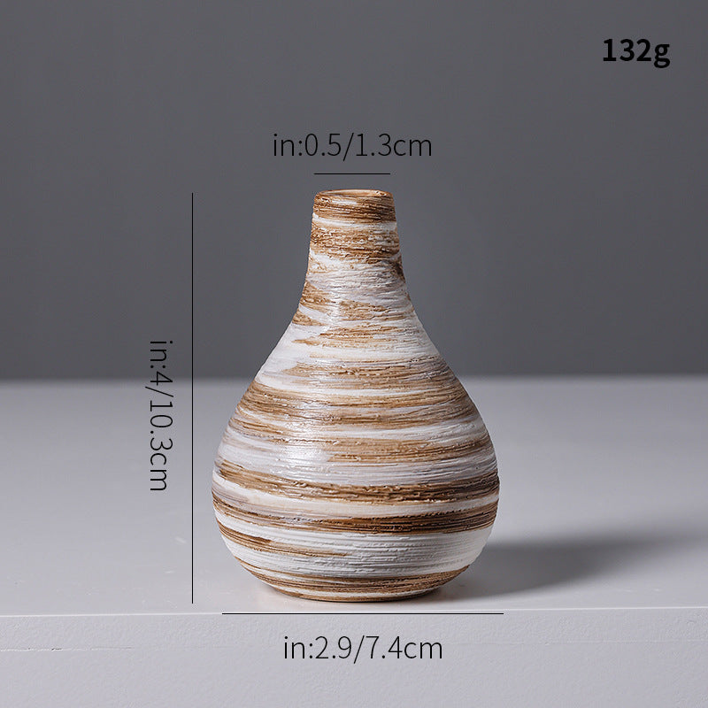 Artistic Spiral Design Ceramic Vase Kalsten
