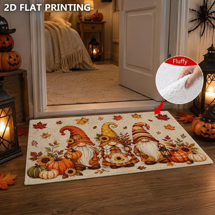 Autumn-Themed Plush Decorative Mat Kalsten