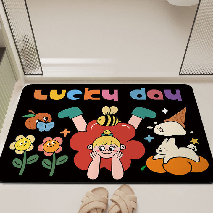 Cartoon-Inspired Bathroom Mat Kalsten