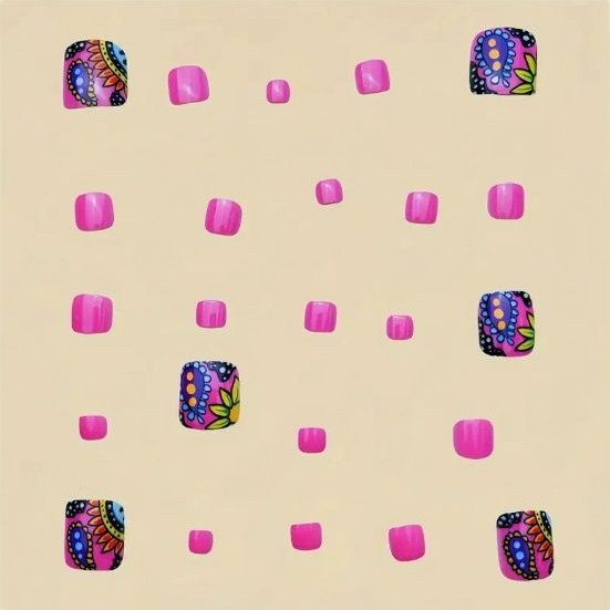 Decorative Pedicure Nail Art Enhancements Kalsten