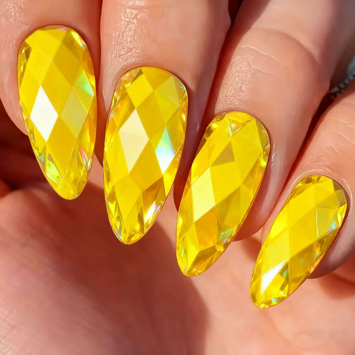 Artificial nails with elegant crystal design Kalsten