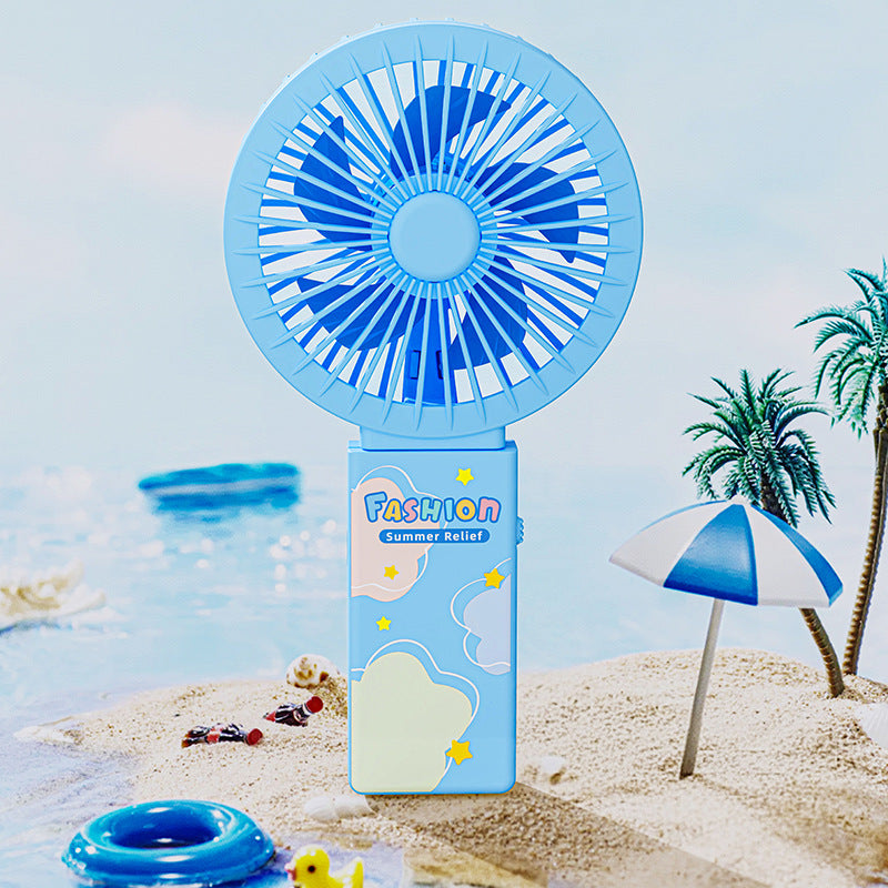 Women's Portable Mini Fan with Decorative Design Kalsten