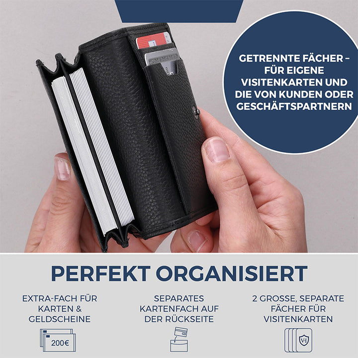 Sleek Textured Leather Wallet Kalsten