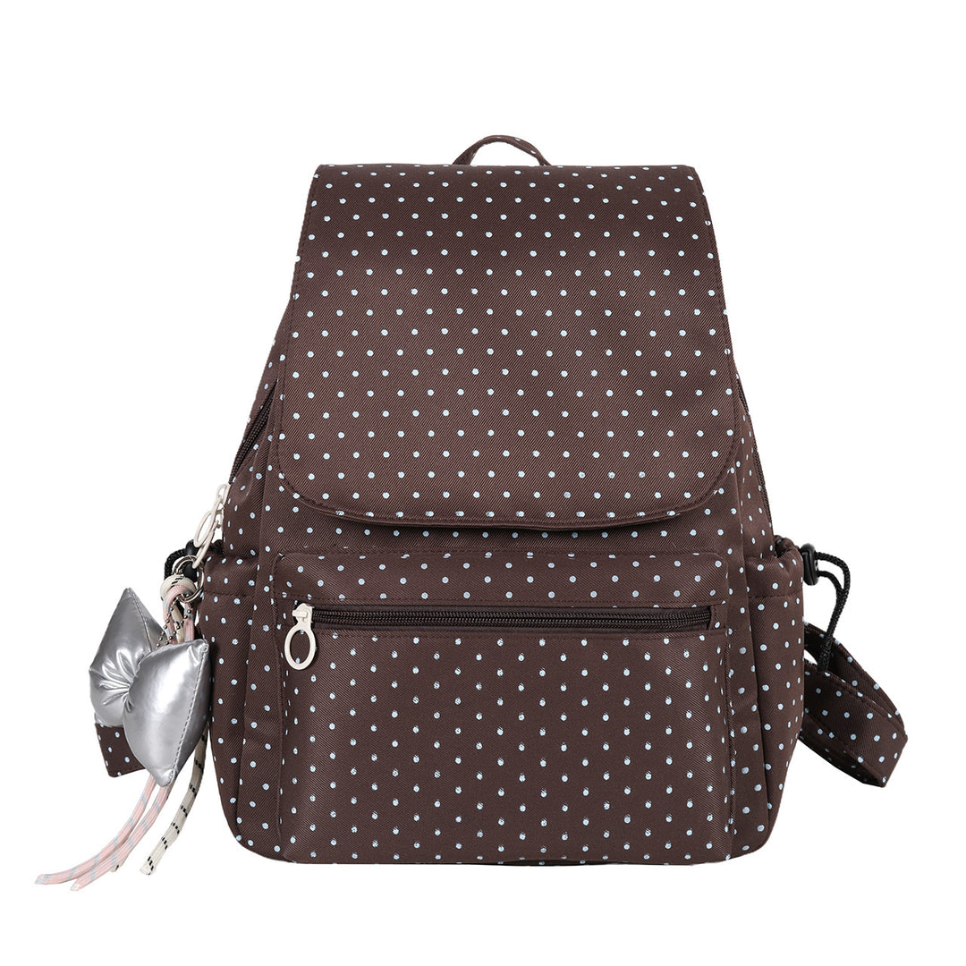 Polka Dot Patterned Backpack