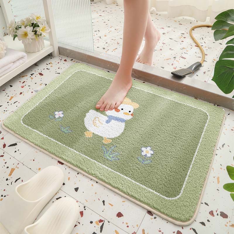 Cute Bear Theme Bath Mat