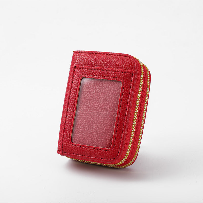 Leather Slim Zippered Coin Wallet Kalsten