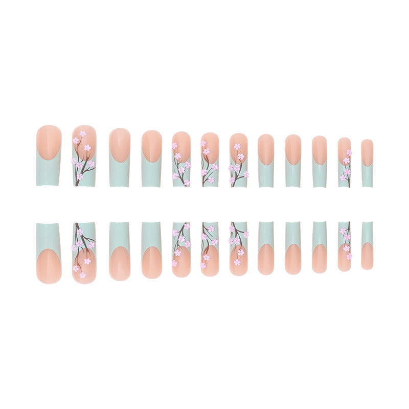 Floral Blossom Stiletto Press-On Nails Kalsten